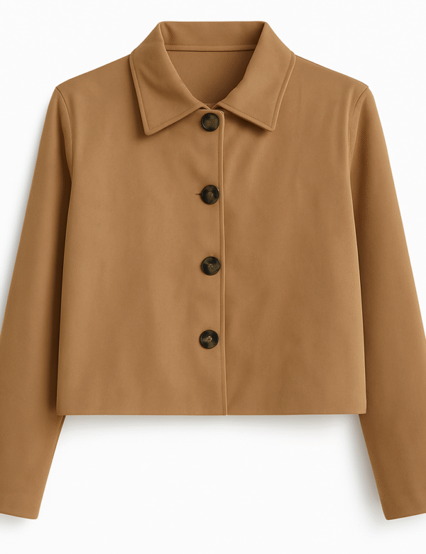 COMPRAR CHAQUETA ANTE BOTONES CAMEL MUJER